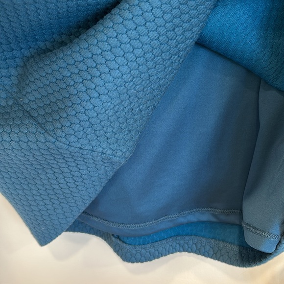 Boden Teal Blue Quilted Pattern Work Dress with  3 Quarter Sleeves sz.8R - Picture 5 of 13